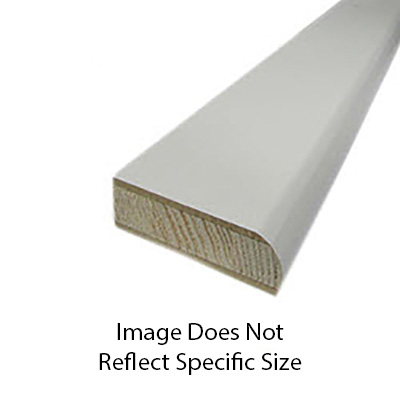 Stile - Radius - 18mm x 3" x 96" - Carb 2 - LC - w/MDF Face - Designer White - R1