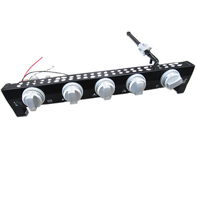 Range - Front Panel Module - Black - w/Stainless Steel,Silver Knobs,Ignitor Included - For F1S21L02A-BL - (C-F1S170L02A-BL-005)