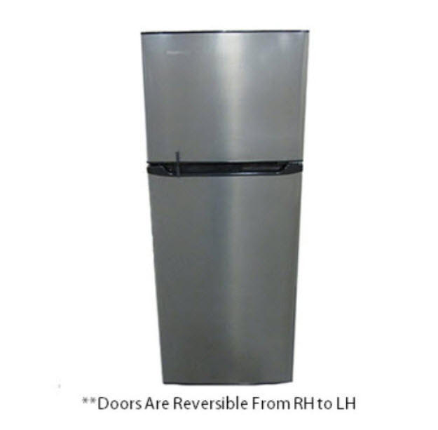 Refrigerator - 10.7 Cu Ft - 12V - RH - w/Travel Lock - Darker Stainless Steel - Galanz - BCD280WEV804H-6/RHH