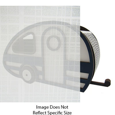 Glass - 1/8" x 17 1/2" x 5 1/2" - Clear - Vertical White Krackle Linen #7077