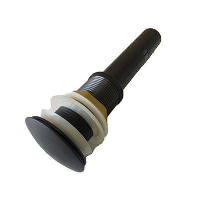 Fitting - Drain Pop-Up - No Overflow - Inlcudes Knurled Nut & Rubber Washer - Matte Black