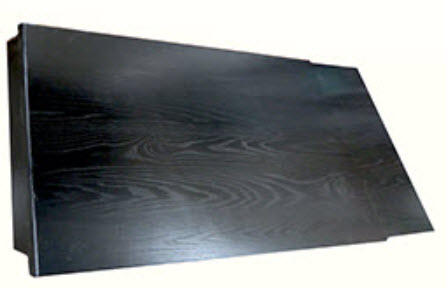 Table - Top Only - 26" x 36" - Single Pullout - Ash - Black Stain