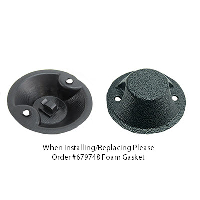 Cover - Wire /w Clip -  For Rear Camera - Black