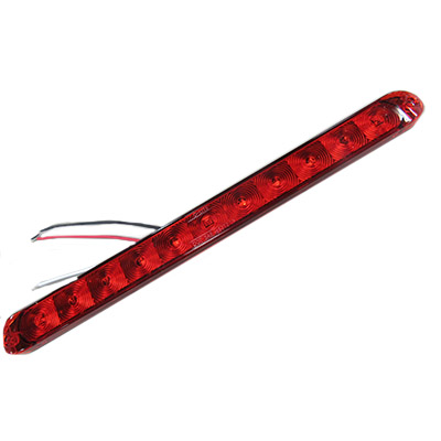 Light - Tail - 15" - LED - Red - Strip Light - Surface Mount - 12 Diode - w/Reflector