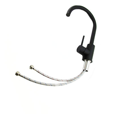 Faucet - Kitchen - J Spout - Single Hole - Metal - Matte Black - China