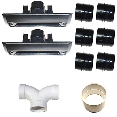 Vacuum - Port Kit - Includes: 2 A-091 Vac Ports - 6 D900 Couplers - 1 P-42 Three Way T - 1 P30 Coupler