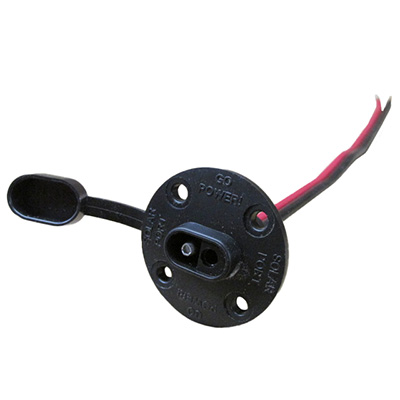 Solar Panel - Recept - Inlet - Solar Port - Side - GP - Black