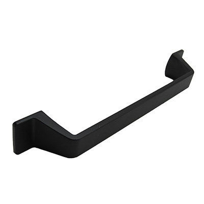 Door - Pull - 128mm - Decorative - Zinc - Matte Black