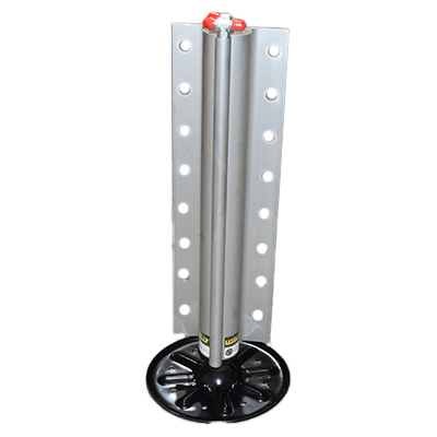 Jack - Landing Gear - Level Cylinder - Hydraulic - 2" - 15" Stroke - 8K - w/9" Foot Pad - Clear