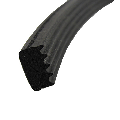 Seal - Ribbed - Sponge - Compression - w/PSA - 500'/Rl