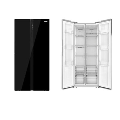 Refrigerator - 15.6 Cu Ft - 12V - 2 Door - Dentproof Glass Door - Black - Furrion - FCR16DCASA-BG