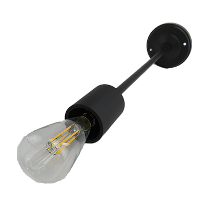 Light - Pendant - Base - 12V - 22" - LED - 3W - 3500K - Pear Shaped Edison Bulb - Ultra Bright - Matte Black