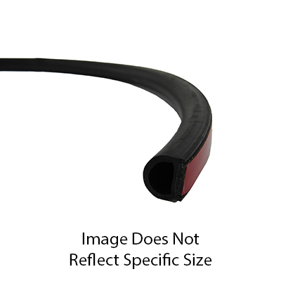 Seal - D Seal - TPE - Small - w/HATS Tape - Outside - Black - 500'/Bx