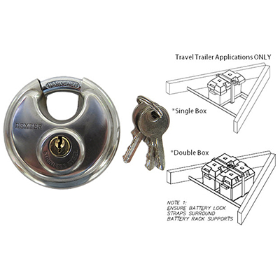 Lock - Padlock - Circular - 70mm