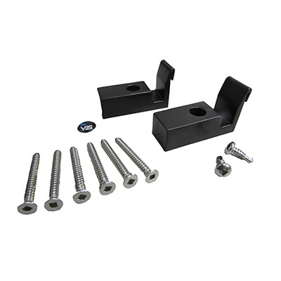 HARDWARE,DOOR SHOWER (BAG) SLIDING 3 PANEL SATIN NICKEL "BETA STYLE"(2-STOP JAMB BUMPER ,2-#8X.5 AND 6-#8X1.5 SCREWS) (APPROX USE DATE: 10/2011