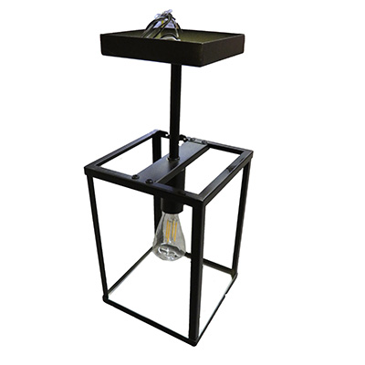 Light - Pendant - 12V - 14" - LED - Pear Edison Bulb - 3500K - Black - 10/Bx