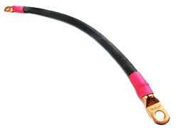 Wire - Battery Cable - 2/0 - 24" - 3/8" Lug - Red