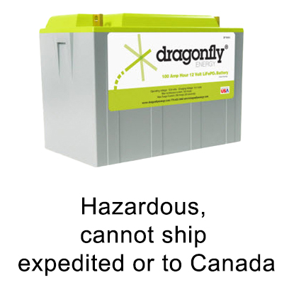 Battery - 100AH - 12V - Life PO4 - w/BMS & Internal Heat - DFTH010012H