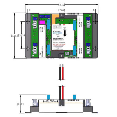 Jack - Control Board - 4PT One Control - GC - 3.0 Advantage - FW Leveler - w/BT Assembly