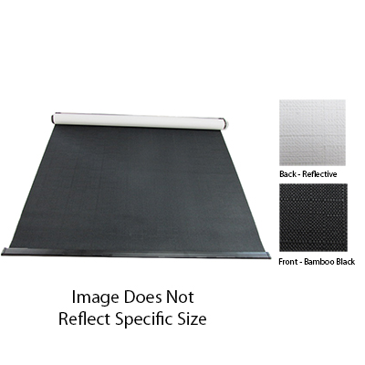 Shade - Roller - Night Only - 50" x 38" - Value Line - 3 Ply - Bamboo Black - w/Reflective Backing