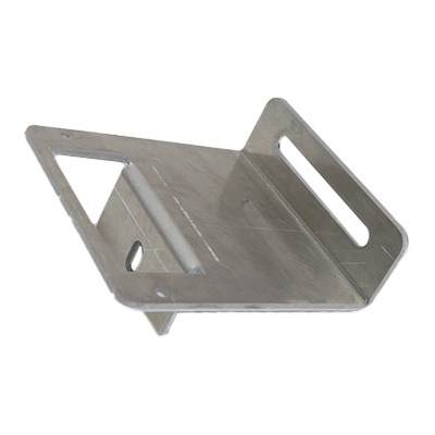 Solar Panel - Bracket - Mounting Foot - 4" x 4" x 1" - 200W - 3 1/4" Height - Keystone RV - Custom Cutout - 90 Degree w/Slots - Aluminum - 250/Bx