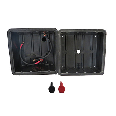 Battery - Box - w/17" Cables - Molded Knock Outs - UV Stabilizer - 60/Skid