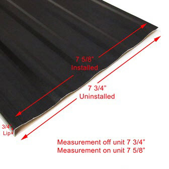 Siding - 024 - 7 1/4" x 240" - 1" Custom Mesa - REAM - 033 Shovel Black TK - SM