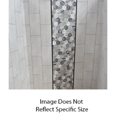 Shower - Surround - 29 1/2" x 47 1/2" x 29 1/2" - Insert - ABS Printed - Hex Marble Waterfall - P#732