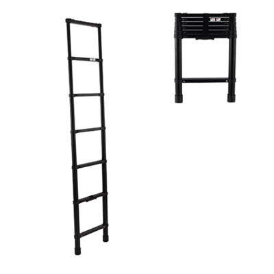 Ladder - Metal - Bunk - 85" - Telescoping - Black