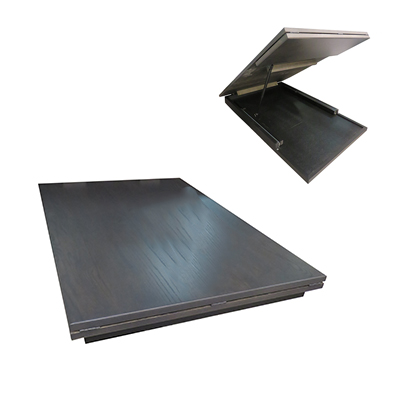 Table - Dinette - 26" x 38 1/2" - w/Storage & 10" Leaf - Hardwood - Ash - Midnight Maple