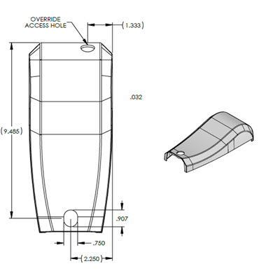 Solera 5000 Series Front Cover (Drive) - Black