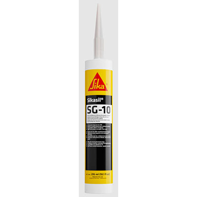 Sealant - Silicone - Neutral Cure - SG-10 - Cartridge - Black - 295ML - Sikasil - 24/Case