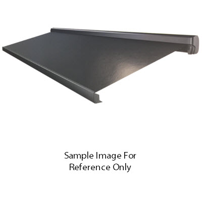 Awning - 8' x 6'5" - LH - 12VDC - Power - Vinyl - W/V Black - w/White LED Lights - 7 1/2" Rail - GG750