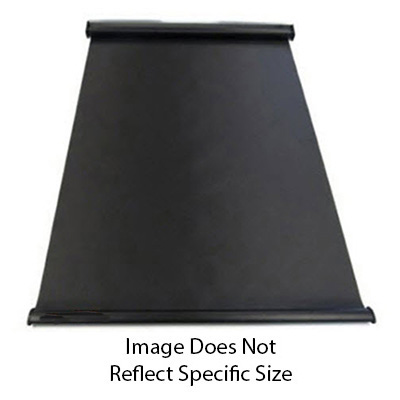 Shade - Roller - Night Only - 14" x 24" - Value Line - Slow Rise - 3 Ply - Black Embossed Vinyl