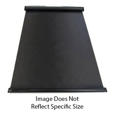 Shade - Roller - Night Only - 74" x 14" - Value Line - Slow Rise - 3 Ply - Black Embossed Vinyl