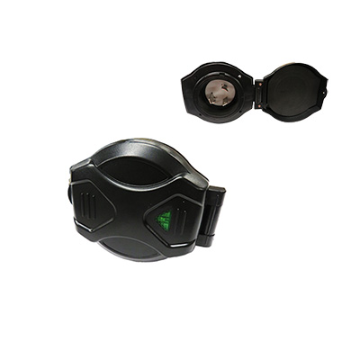 Recept - Inlet - 30A - 125V - w/LED - Round - Black - Ningbo