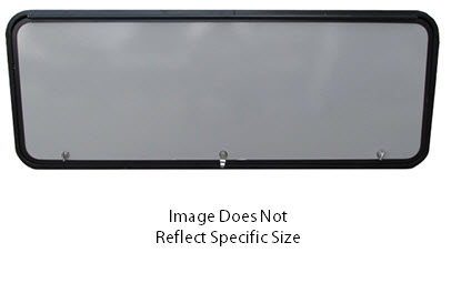 Baggage - Door - TH - 60" x 22" - w/Strut Brkts - Crane Key Gray - Polar White SG - w/Black Trim - 1K1F2TL