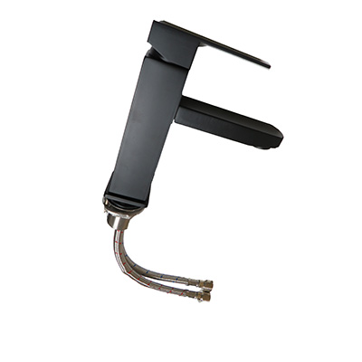 Faucet - Lavatory - Vessel - 7" Rise - Single Lever - Square - Matte Black