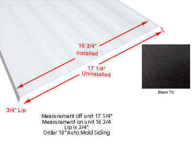 Siding - 024 - 18" x 96" - 1MDM AM - Black - TC