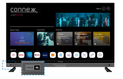 TV - 32" - Connexx - LED - 12V - Smart Entertainment TV - w/Sound By JBL - Bezel-Less