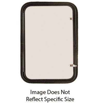 Baggage - Door - LH - 18" x 29 1/4" - Crane Gold Champagne - Polar White SG - w/Black Trim - 1K1F1TL