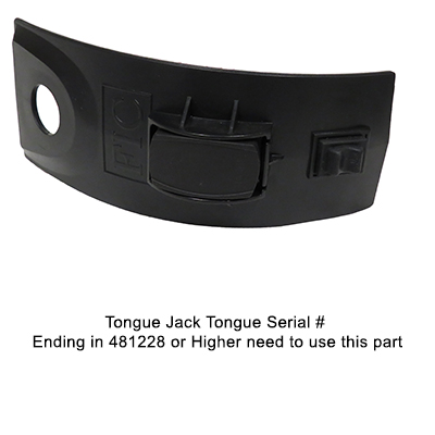 Jack - Tongue - Electric - 3500# - Switch Cover - w/Wiring Harness - ETJ3500-2 - Jack Tongue Serial # Ending in 481228 or Higher need to use this part