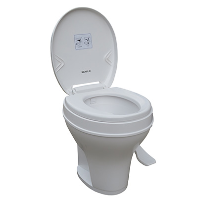 Toilet - Plastic - w/Seal - RV - White - SFRTPH-01-01