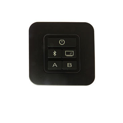 Radio - Stereo Wall Mount - Face Plate - 2 Zone - Bluetooth - w/HDMI TV Pairing - Blue LED Light Ring