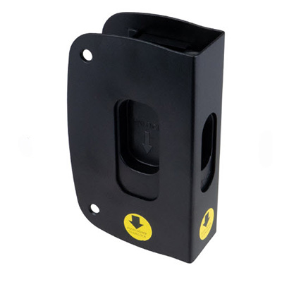 LATCH ASSY, SLIDER DOOR, BLACK 1-3/8" CORE