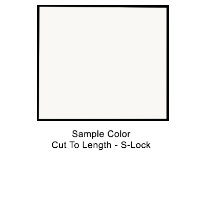 Skirt - Metal - 040 - 48" x 96" - White - CTL - SL- Smooth - w/Film