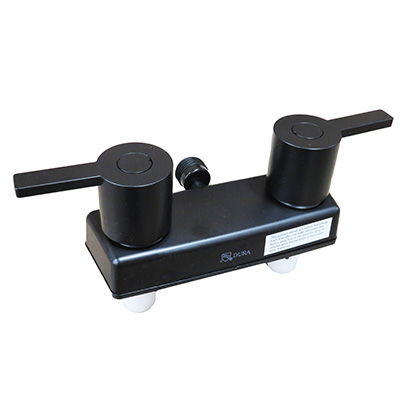 Faucet - Shower - w/Diverter - Modern Handles - Matte Black