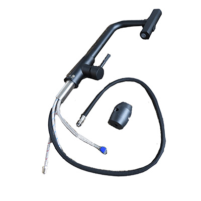 Faucet - Kitchen - Pull Down - Single Hole - Rainfall - w/Textured Handle - Matte Black