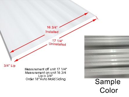 Siding - 024 - 18" x 218" - 1MDM AM - Metallic Silver