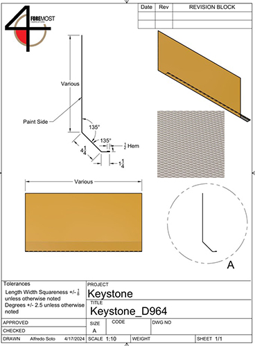 Skirt - Metal - 030 - 21" x 142" - H D-964 - Sandstone Met - DE